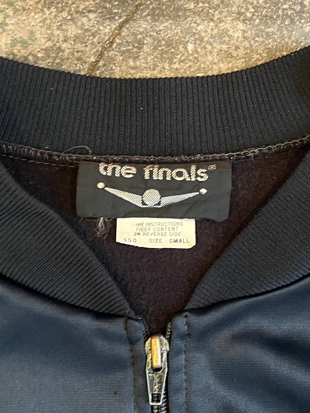 1980s back embroidery black × red track jacket