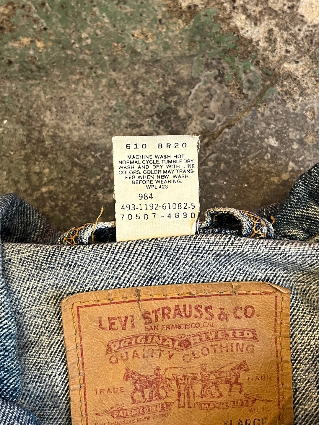 1990s "Levi's" 70507 denim jacket