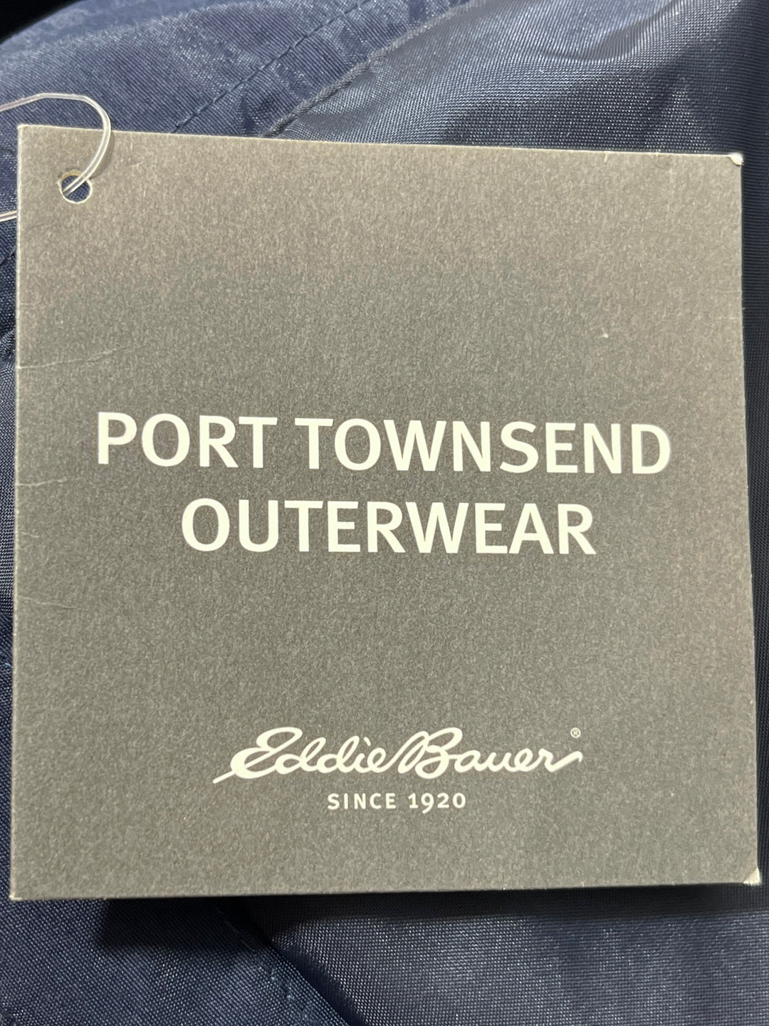"Eddie Bauer" navy mountain parka