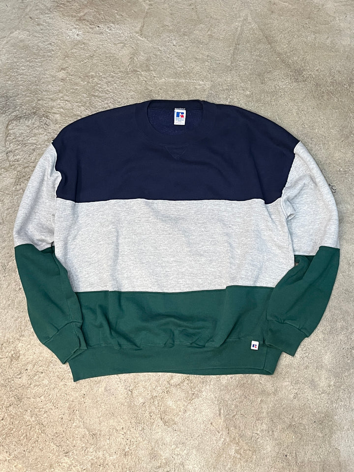 1990s USA made "RUSSELL ATHLETIC" multi color sweatshirt