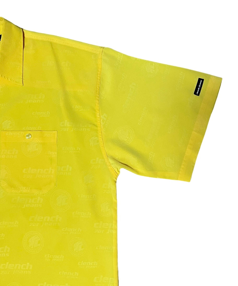 logo pattern yellow big shirt