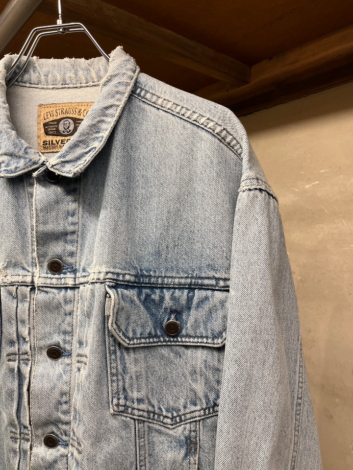 1990s "Levi's Silver Tab" ice blue denim jacket