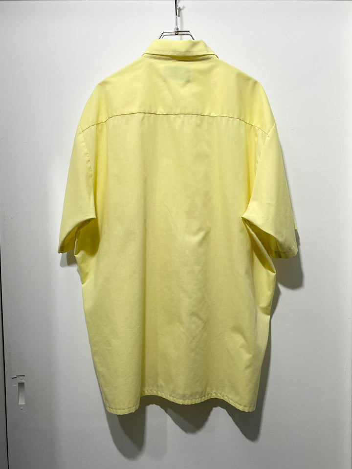 1970s "Sears" pale yellow s/s B.D shirt