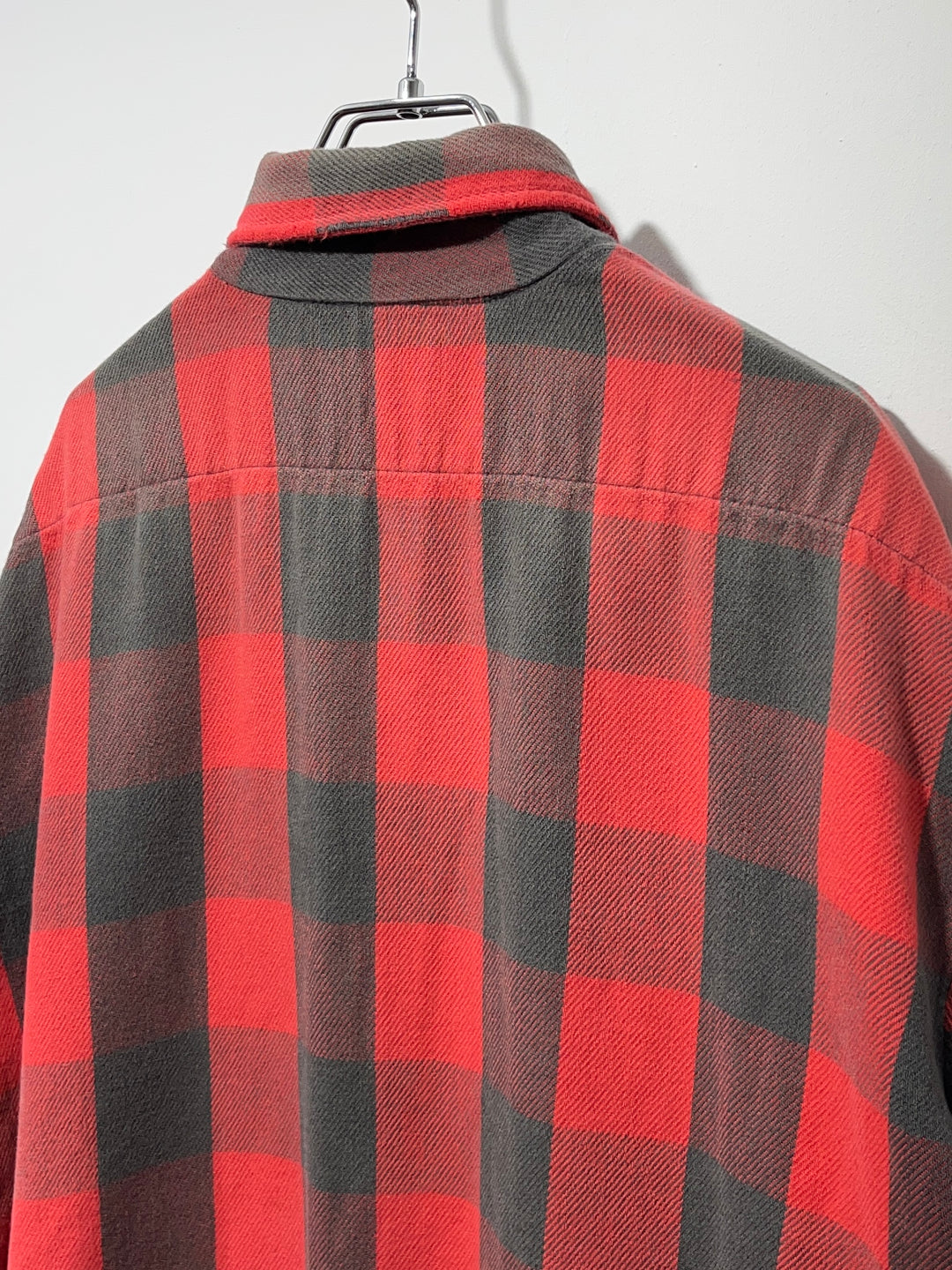 1980-90s USA made "FIVE BROTHER" buffalo checkered flannel shirt