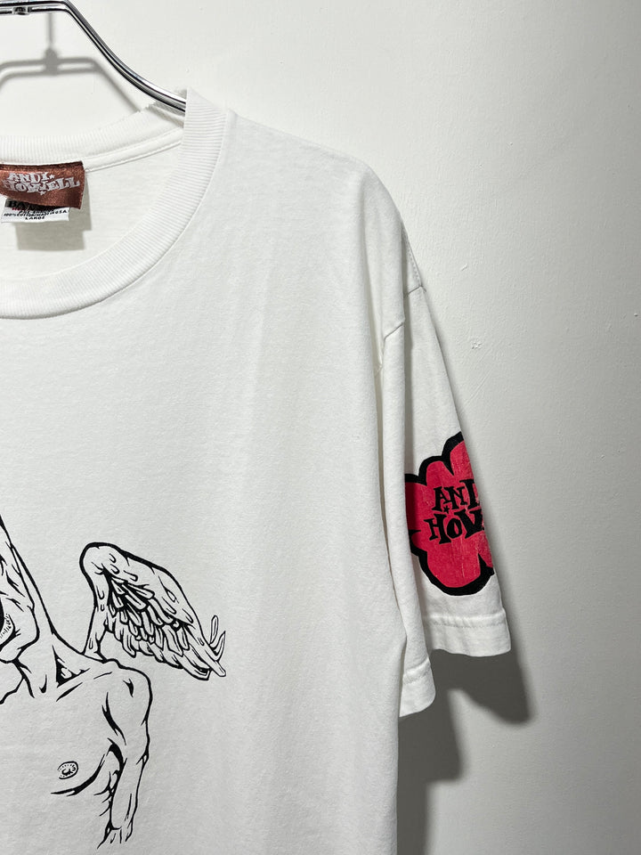 1990-00s  USA made "ANDY HOWELL" graphic art T-shirt