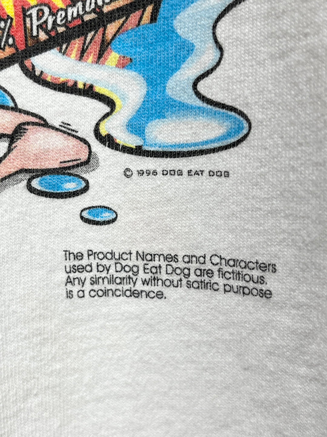 1990s USA made "DOG EAT DOG" graphic art T-shirt