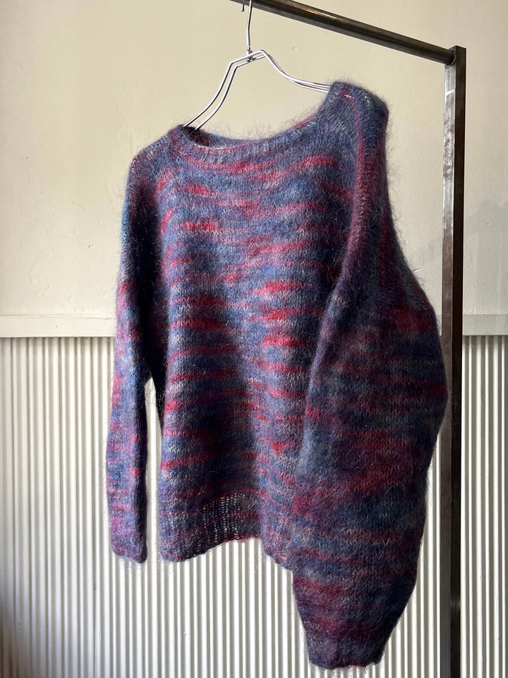 1990-00s marble color low gauge mohair knit