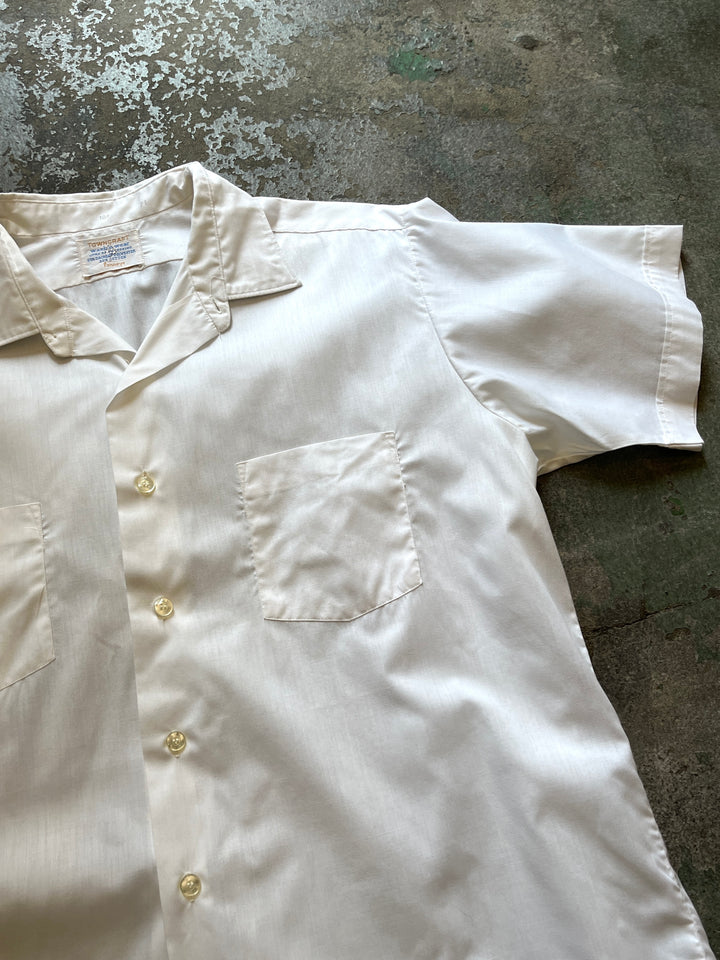 1960s "Penneys TOWNCRAFT"
pure white s/s shirt