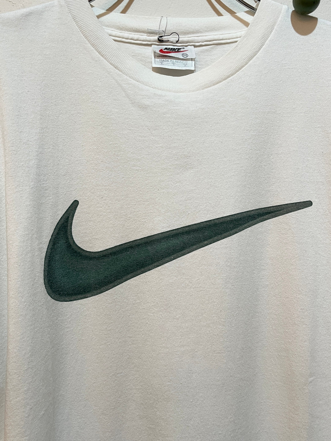 1990s "NIKE" swoosh print T-shirt