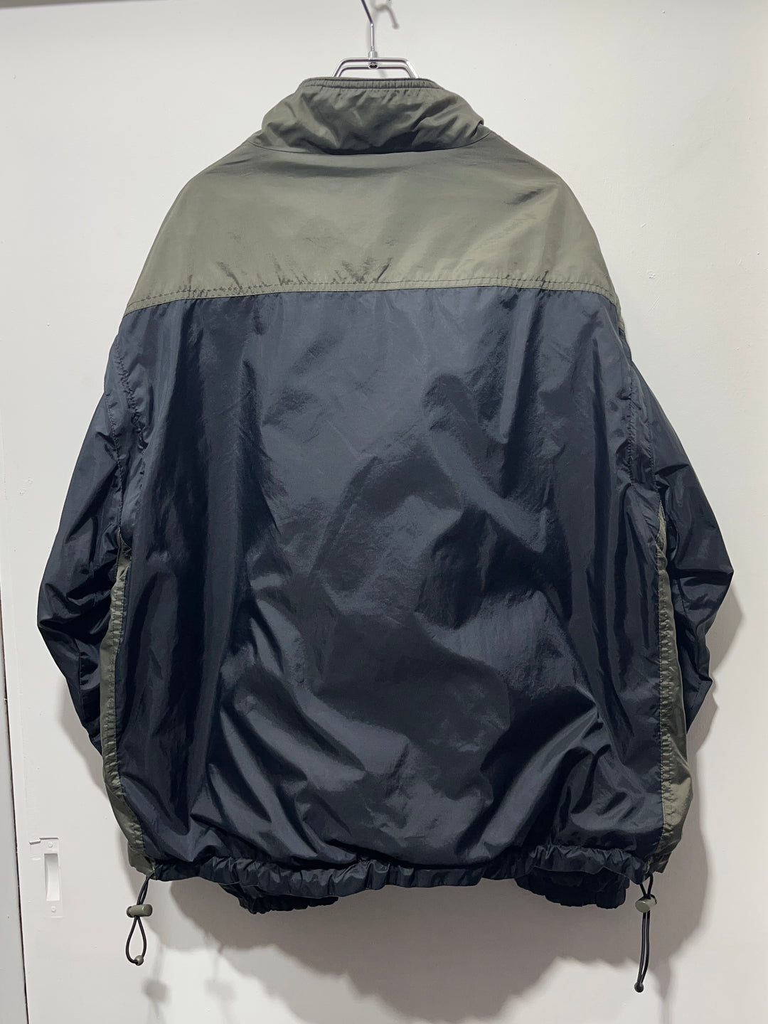 1990s olive × black reversible 3way track jacket