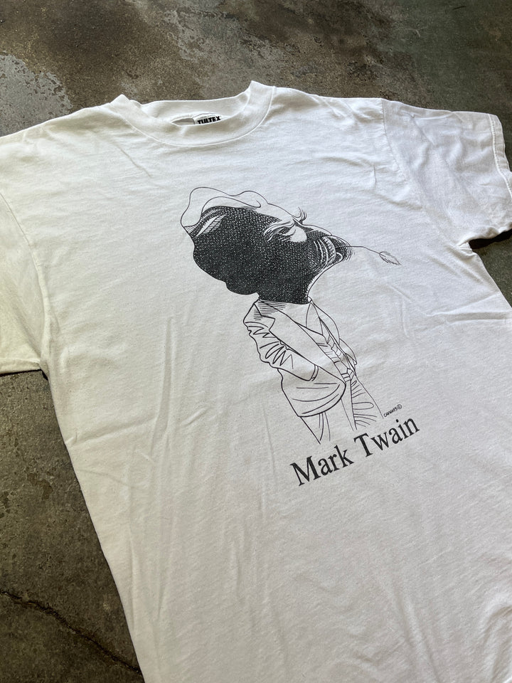 1990s Largely Literary Mark Twain art print T-shirt