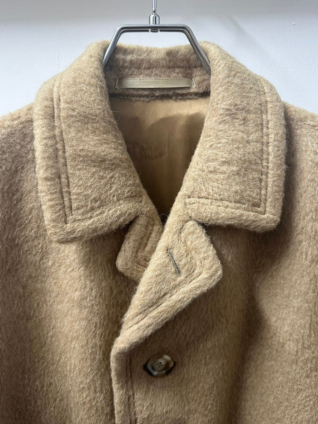 camel color luxury shaggy coat