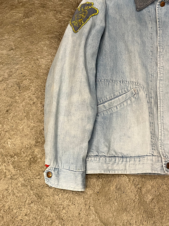 1970s "Wrangler" red lining ice blue denim jacket