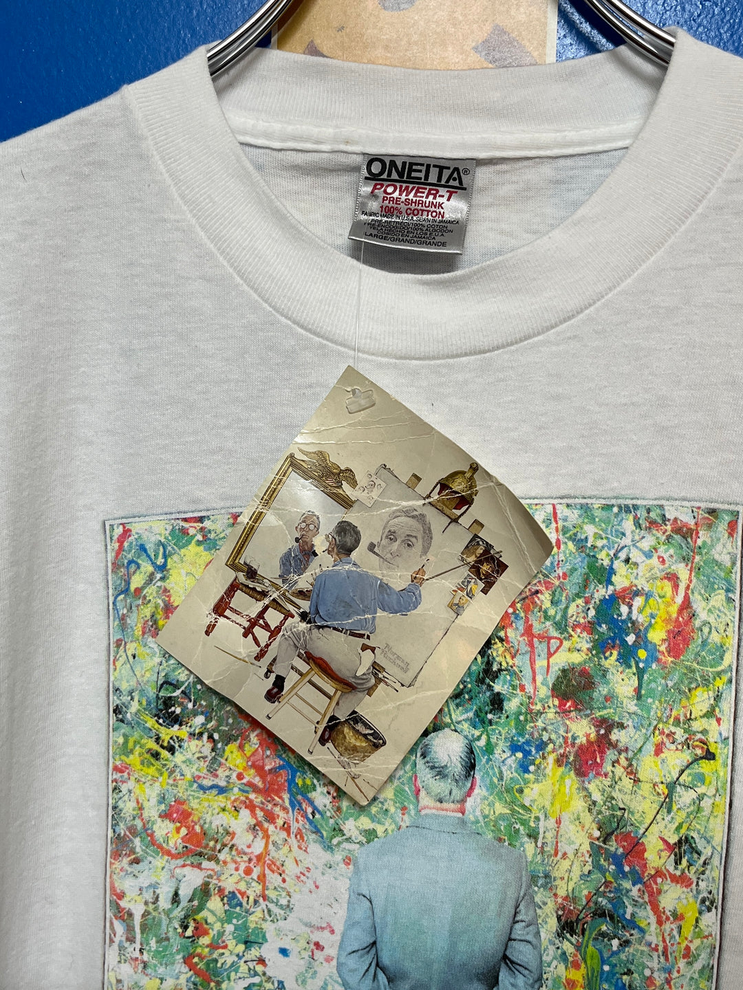 1990s "Norman Rockwell" art T-shirt deadstock