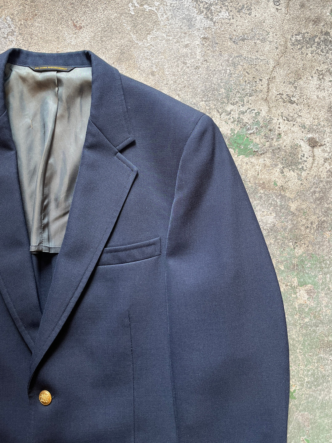 1960-70s navy blazer jacket