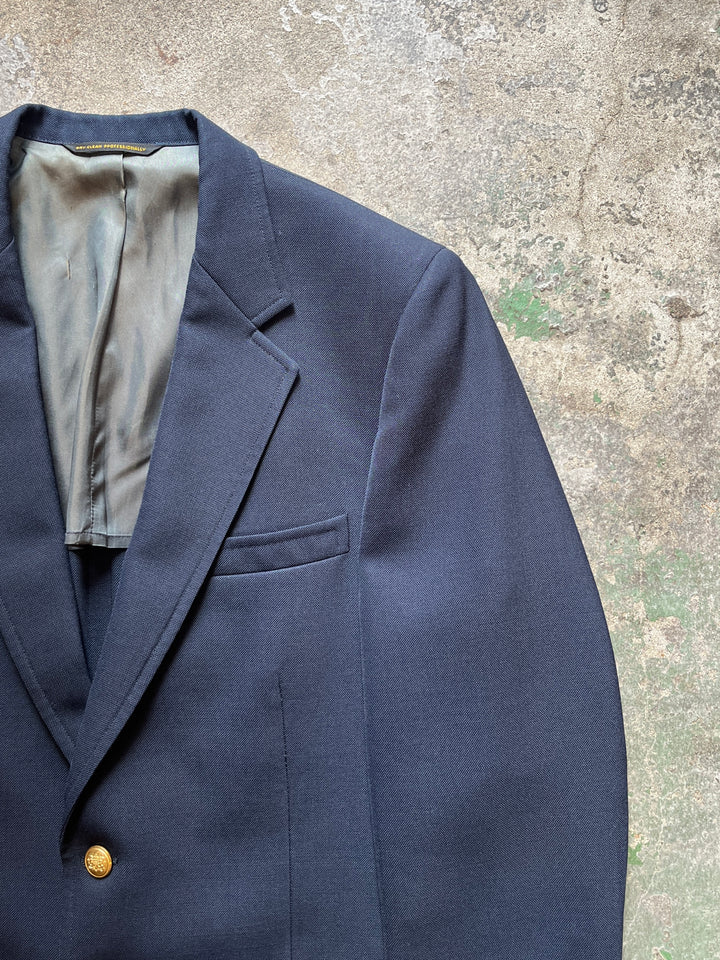 1960-70s navy blazer jacket