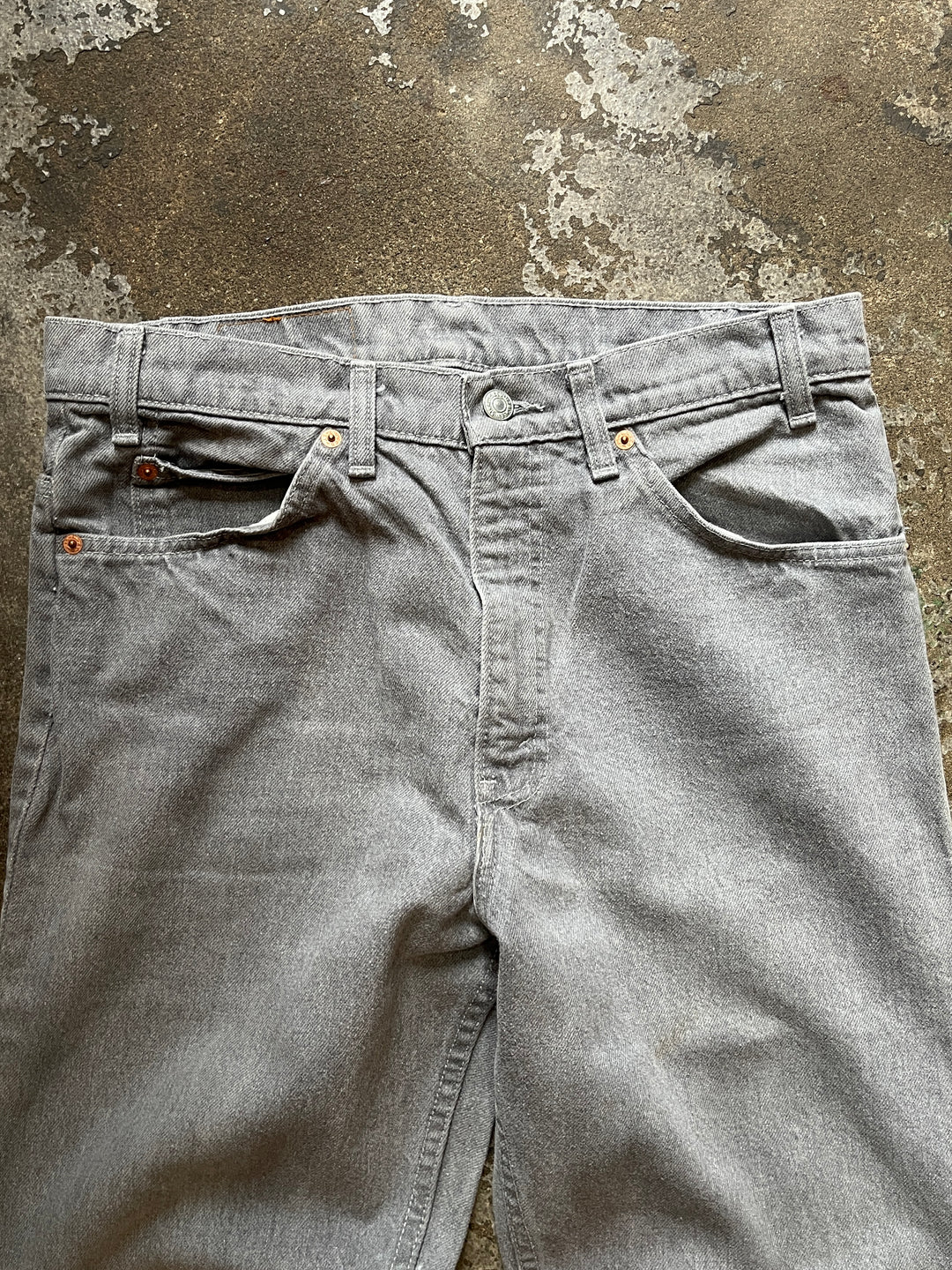 1980s "Levi's" 509 gray denim pants w34