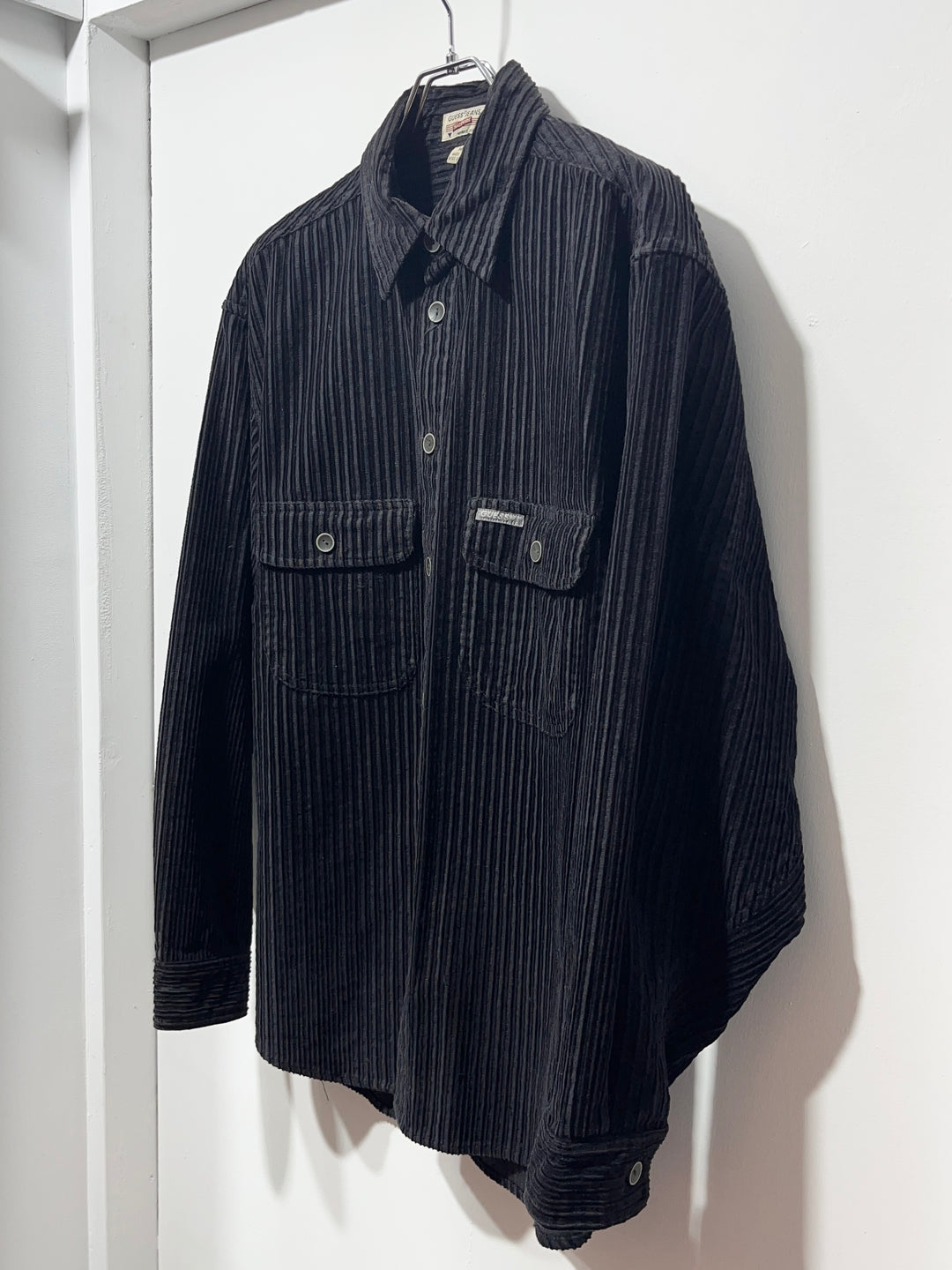 1990s "GUESS" wide wale corduroy shirt