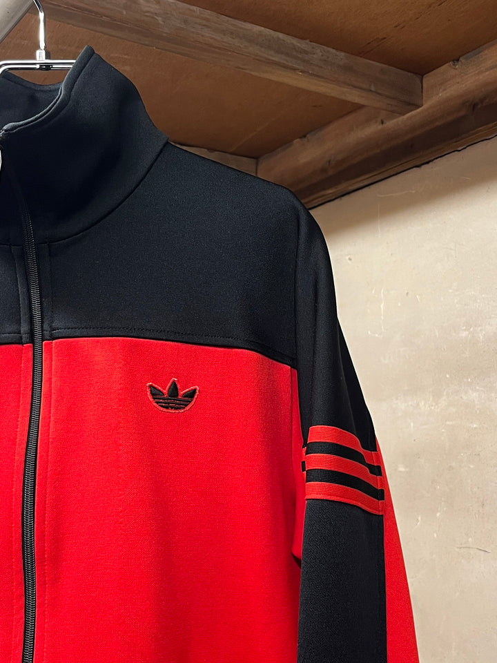 1980s West Germany made "adidas" red × black track jacket