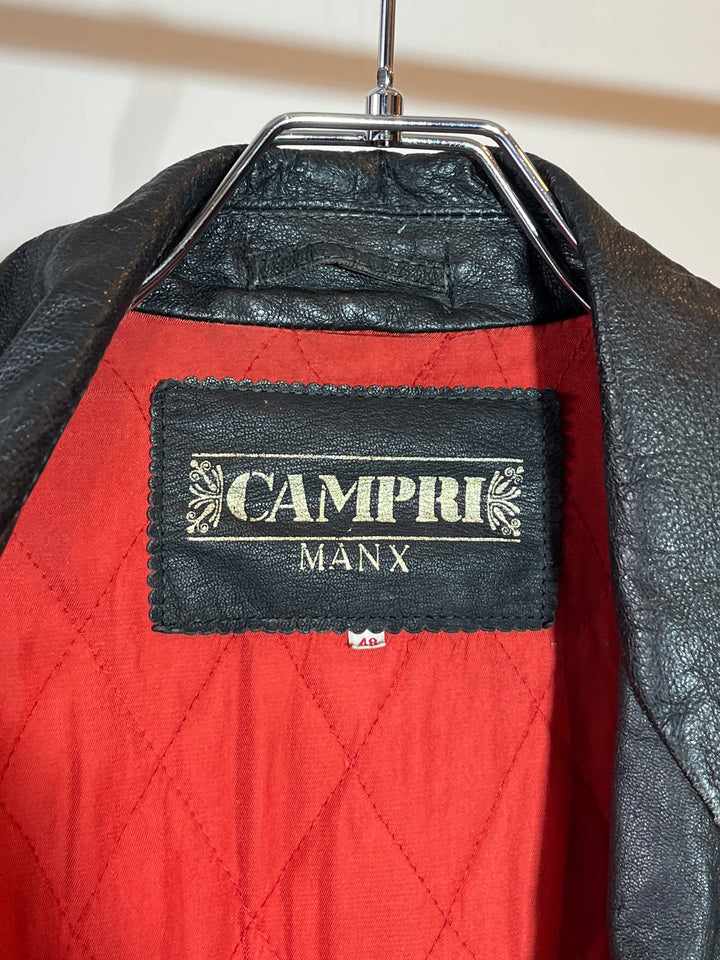 1980s "CAMPRI" double riders jacket -MANX-