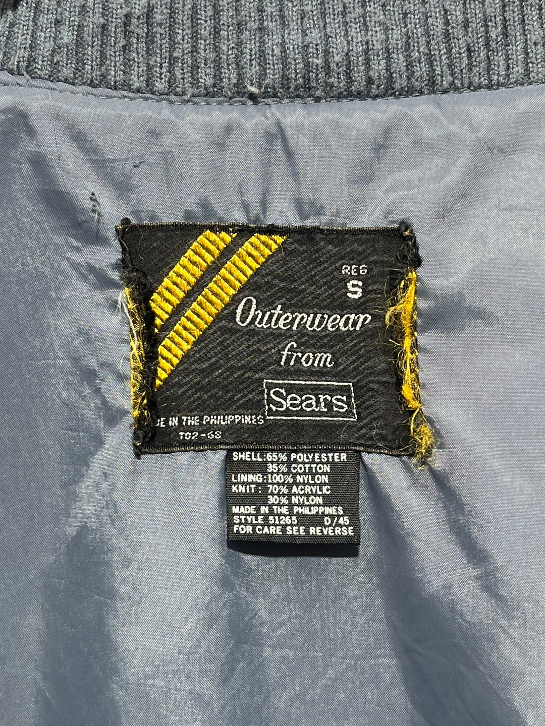 1980-90s "Sears" steel blue blouson
