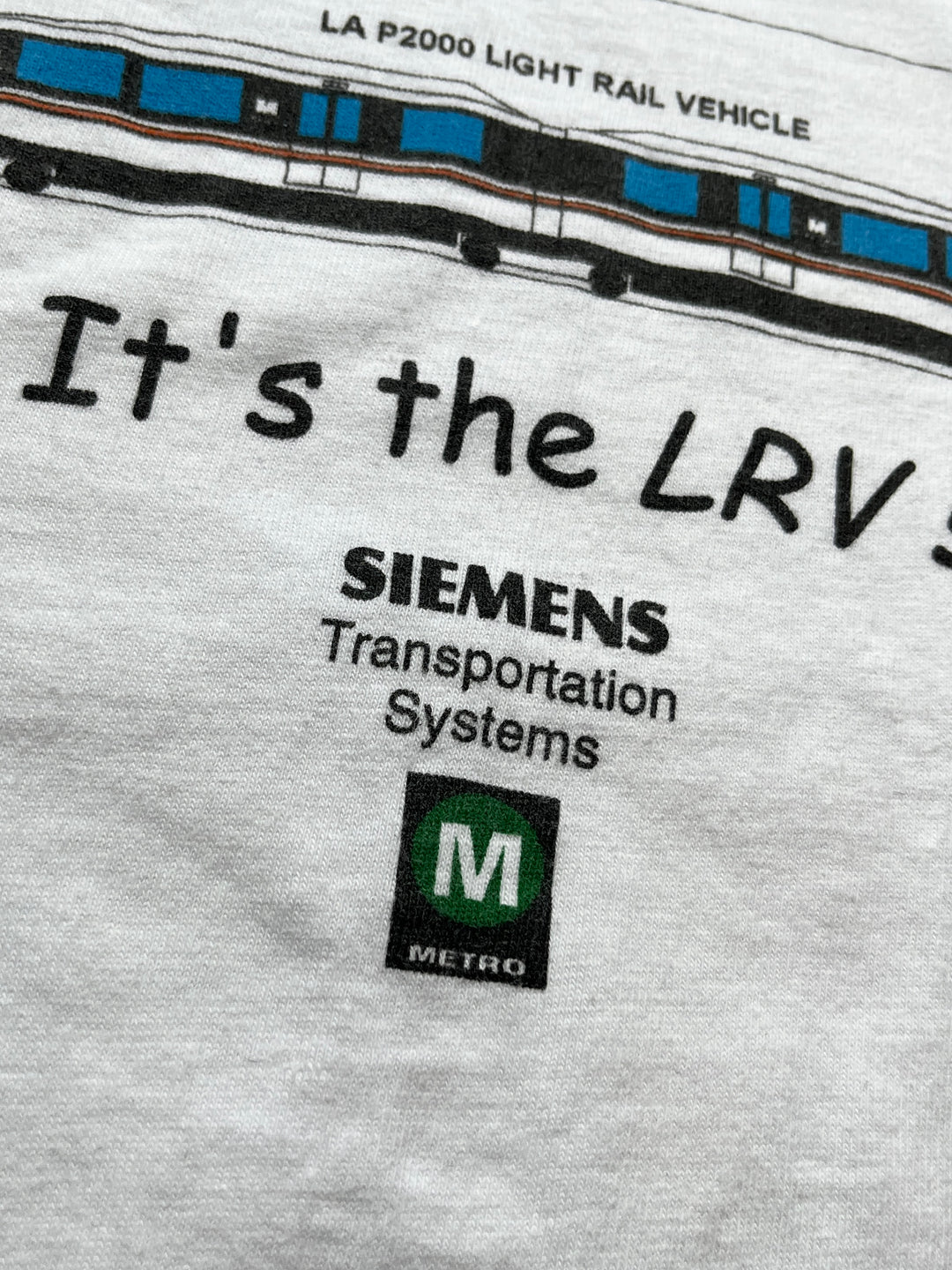 1990s SIEMENS × LA metro promo T-shirt