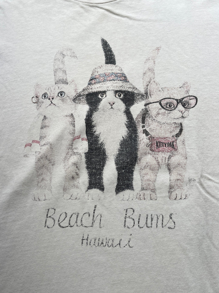 1990s Beach Bums Hawaii cat souvenir T-shirt