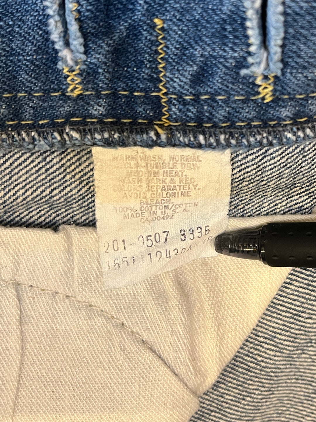 1970s USA made "Lee" 201 denim pants