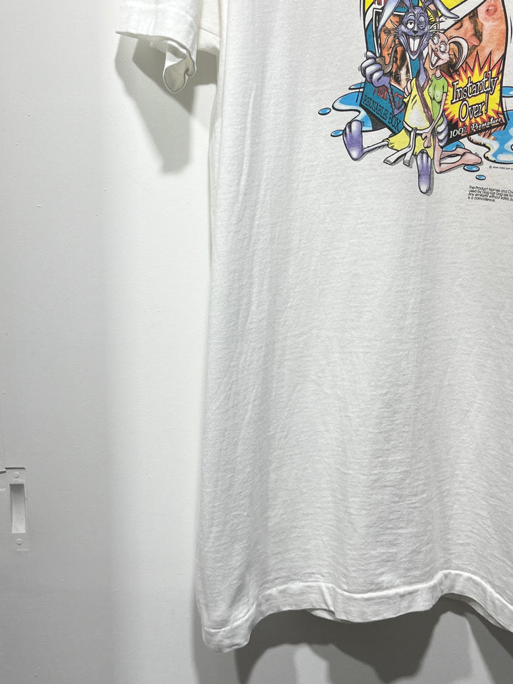1990s USA made "DOG EAT DOG" graphic art T-shirt