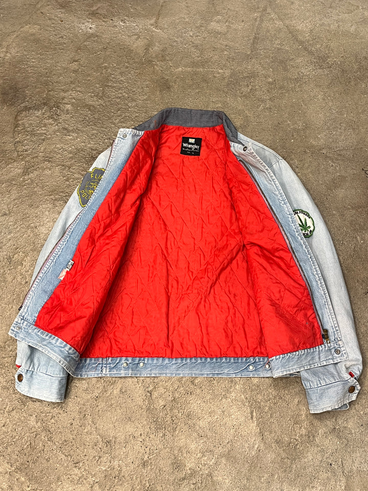1970s "Wrangler" red lining ice blue denim jacket