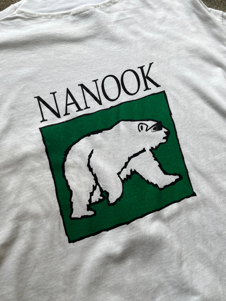 1990s USA made "NANOOK" graphic pocket T-shirt