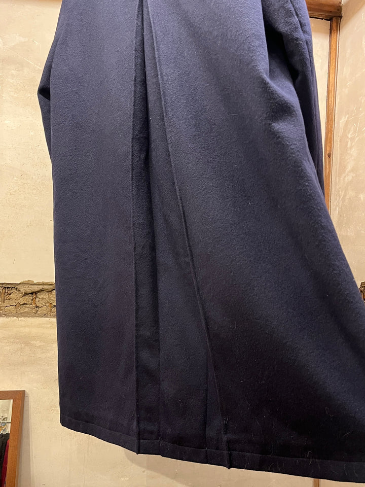 1980-90s Austrian made navy loden wool coat