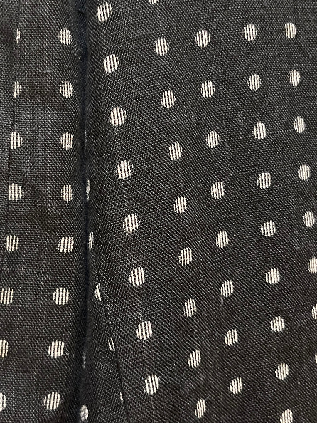 "TOKIO KUMAGAI" kasuri design polka dot linen tailored jacket