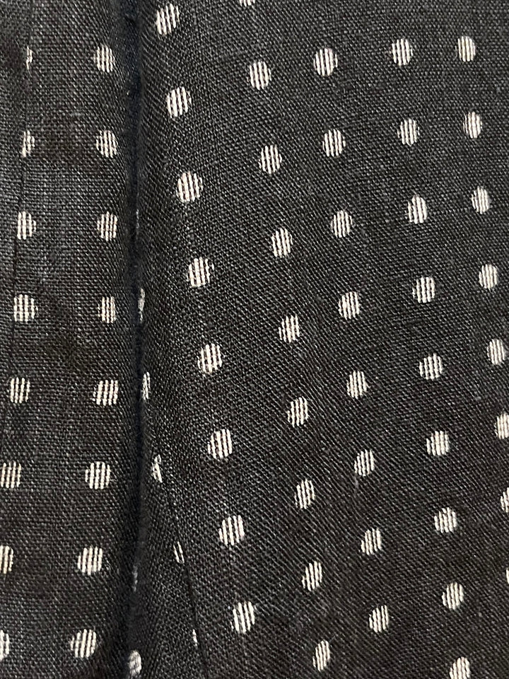 "TOKIO KUMAGAI" kasuri design polka dot linen tailored jacket