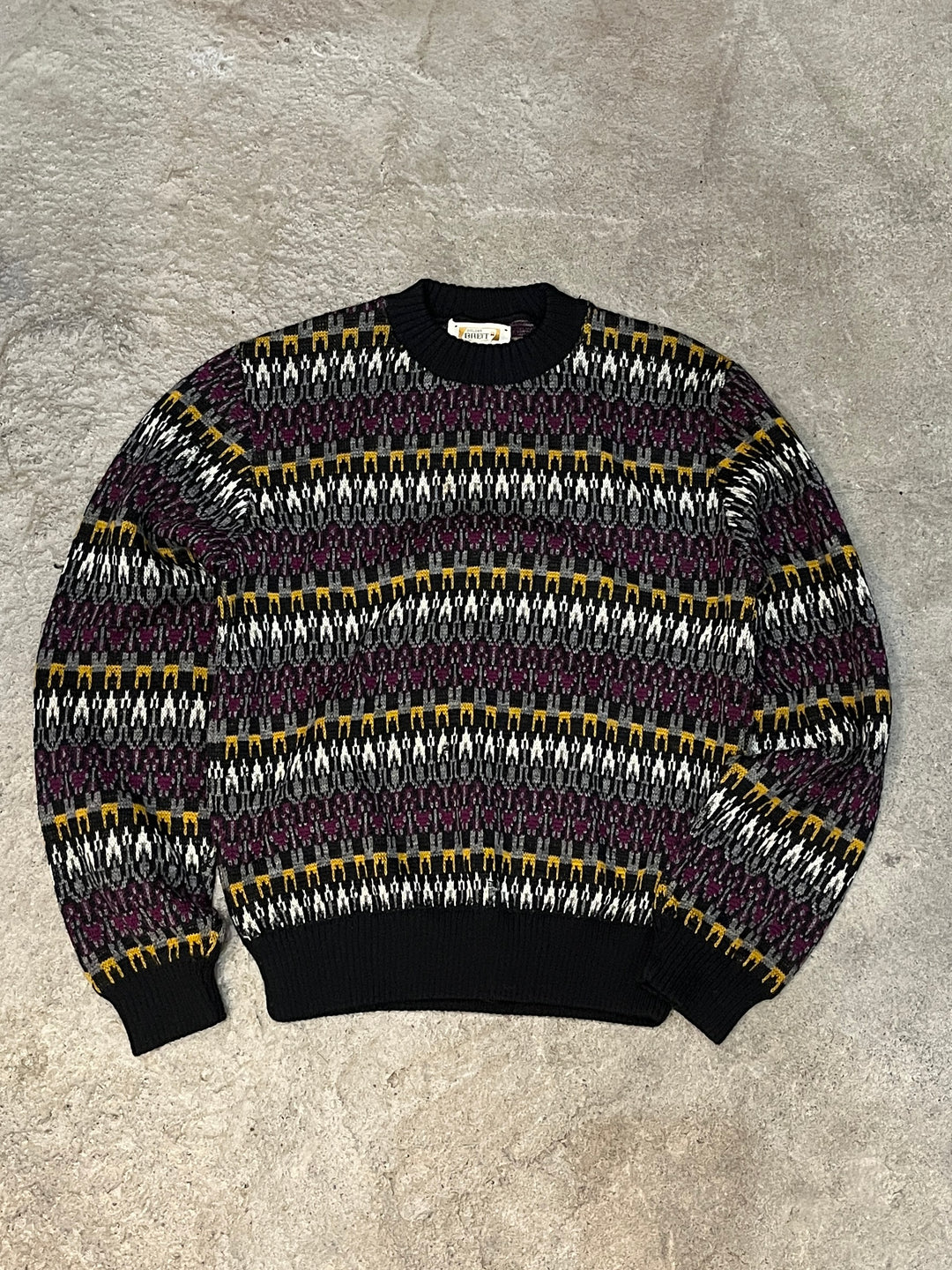 1960-70s "BRENT" abstract pattern knit