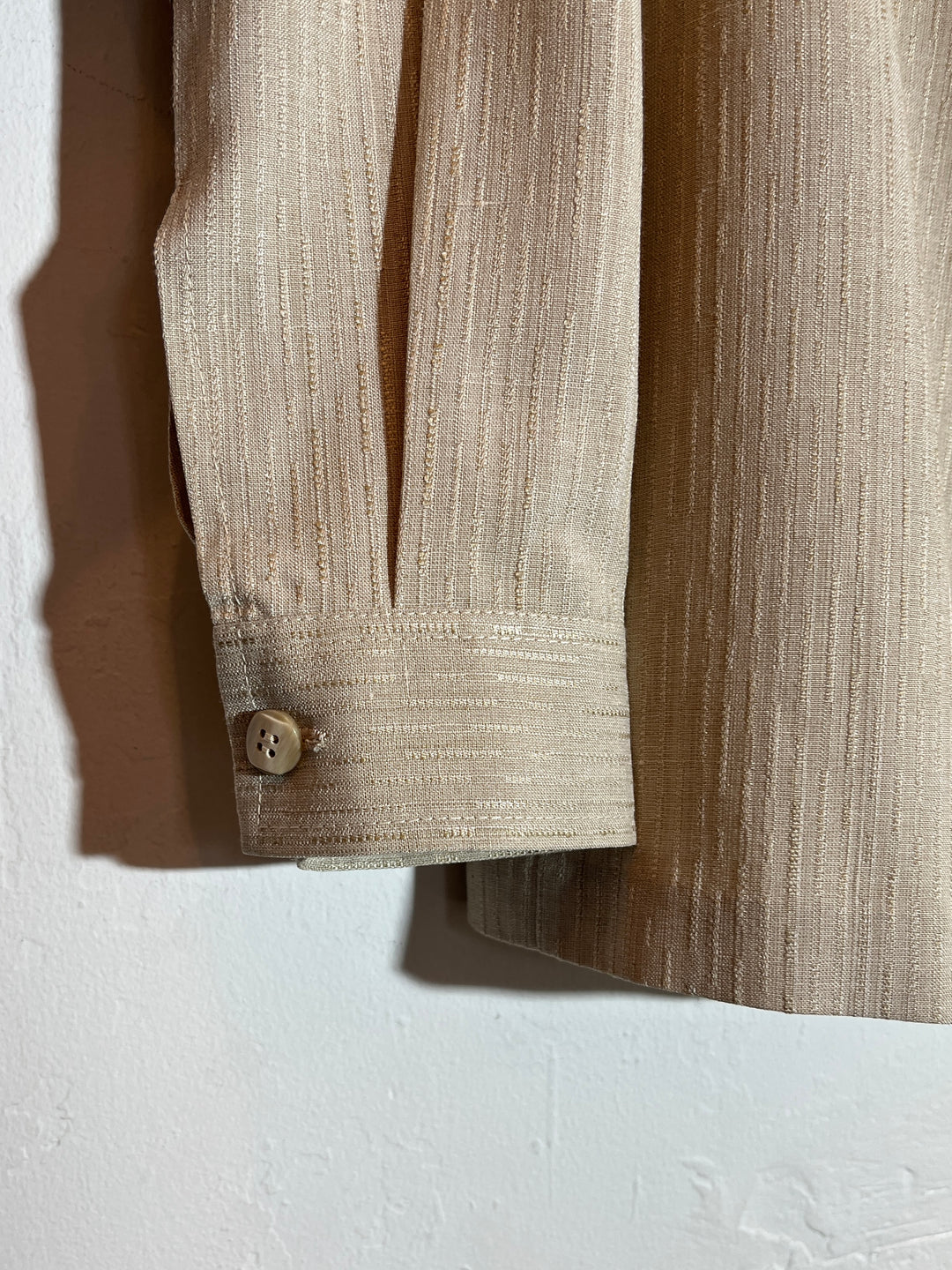 1970s light beige shiny shirt