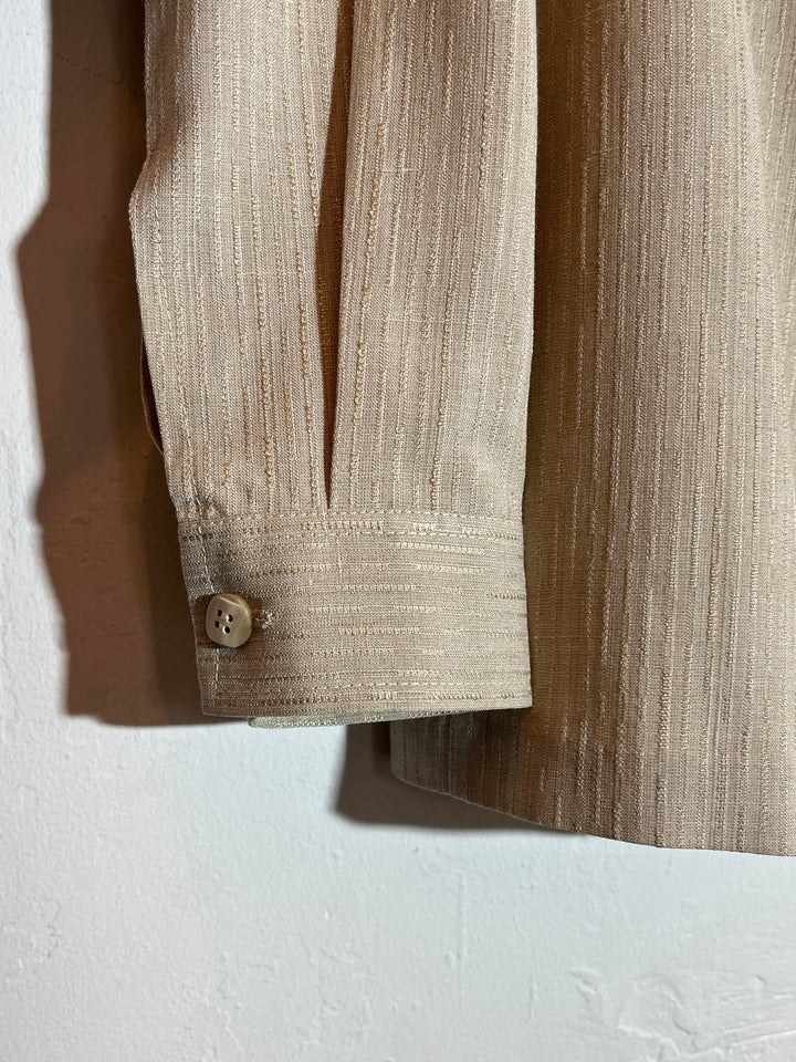 1970s light beige shiny shirt