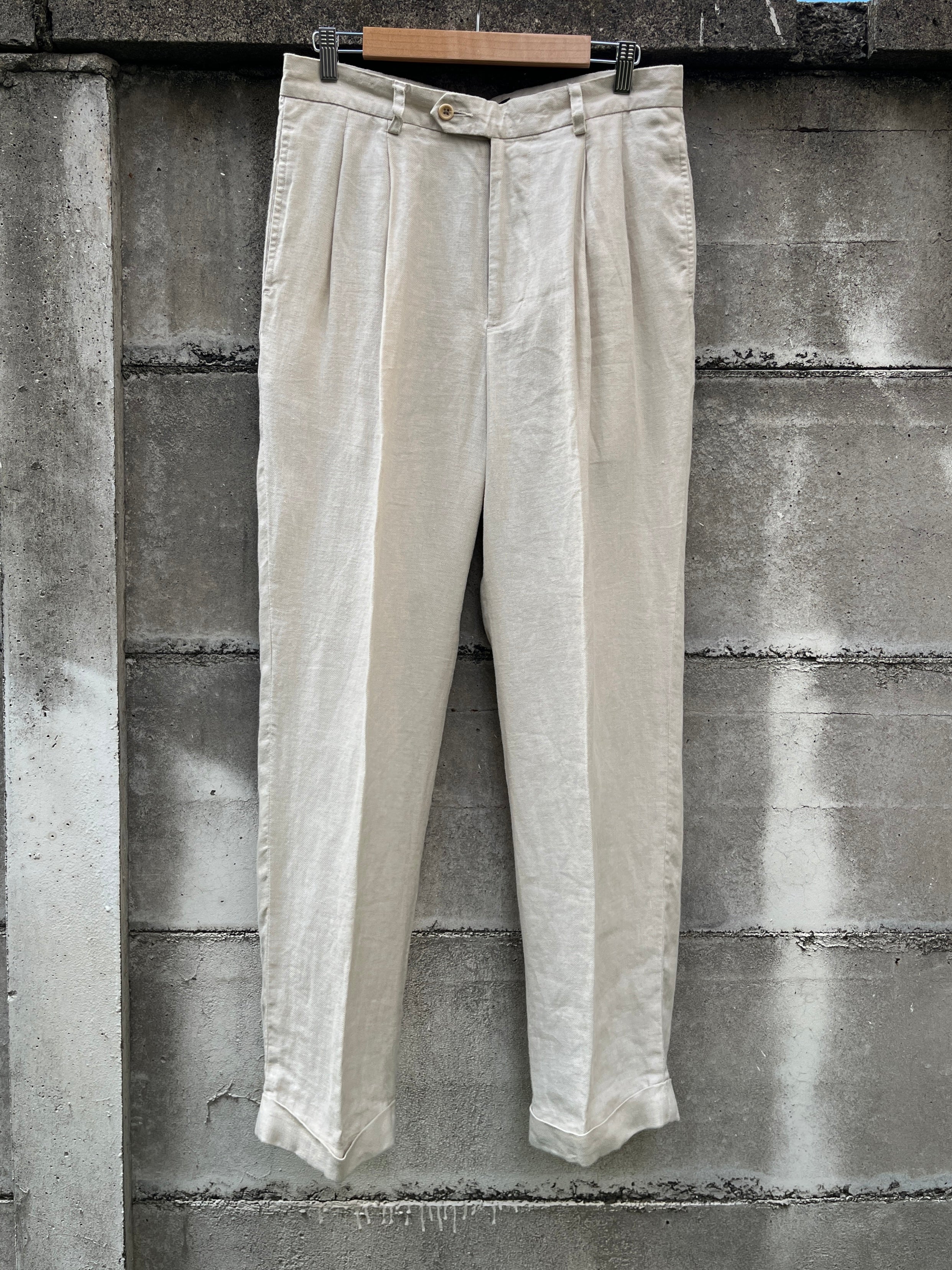 (古着)90〜00s banana republic ワイドリネンスラックス 1990-00s 