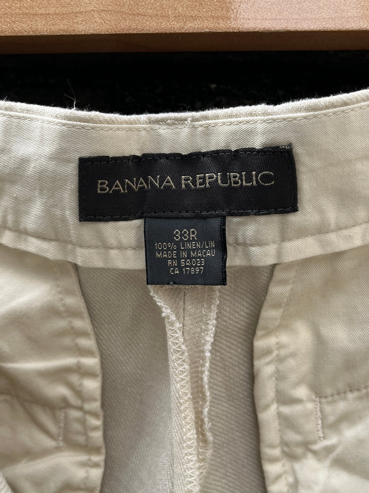 1990-00s "BANANA REPUBLIC" linen slacks