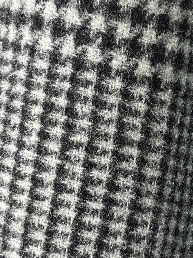 1990s "L.L.Bean" glen check collarless reversible jacket