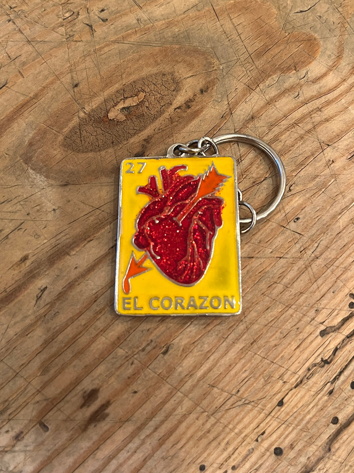 Mexican Loteria art keychain