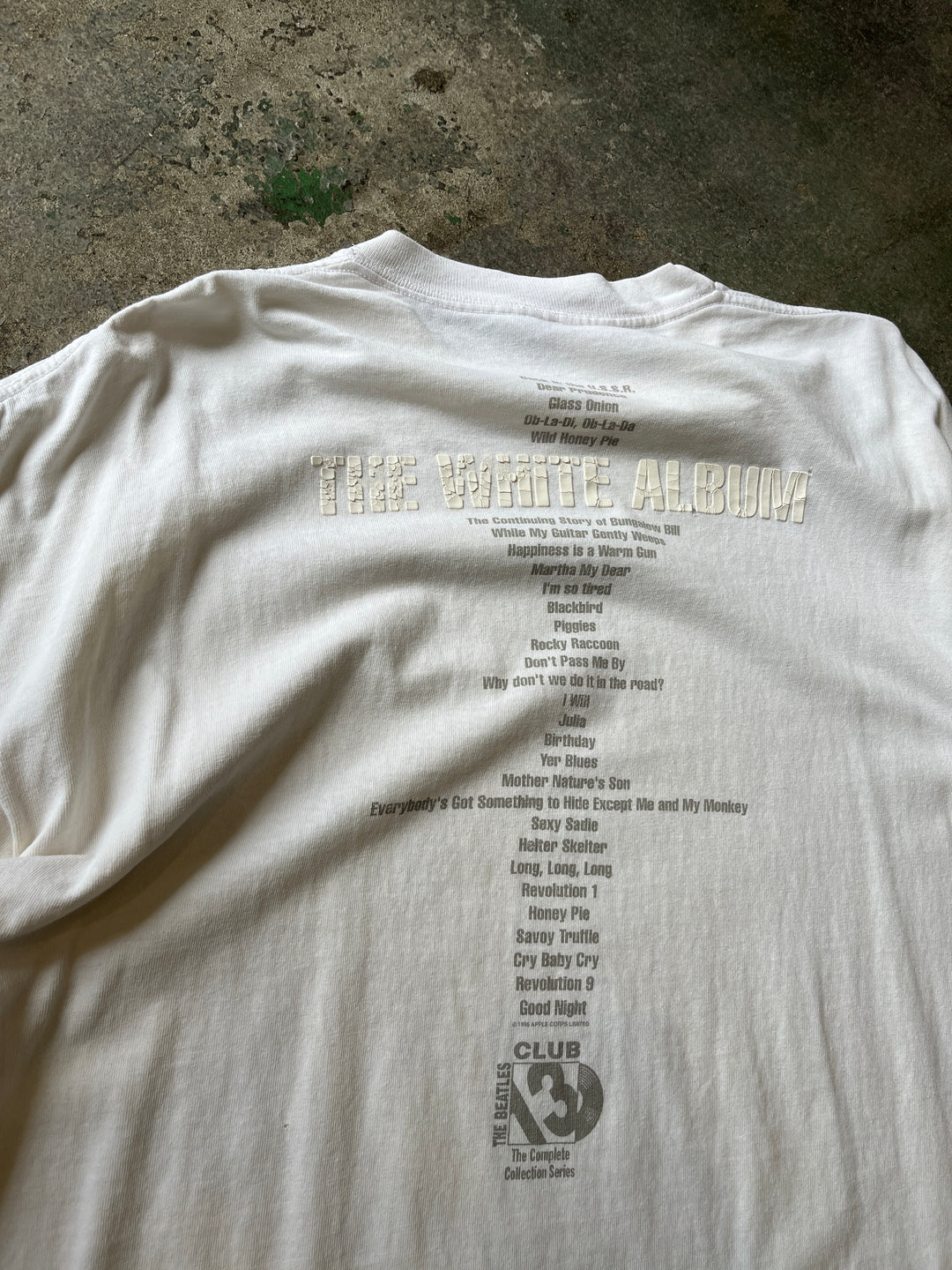 1990s "The Beatles" THE WHITE ALBUM T-shirt