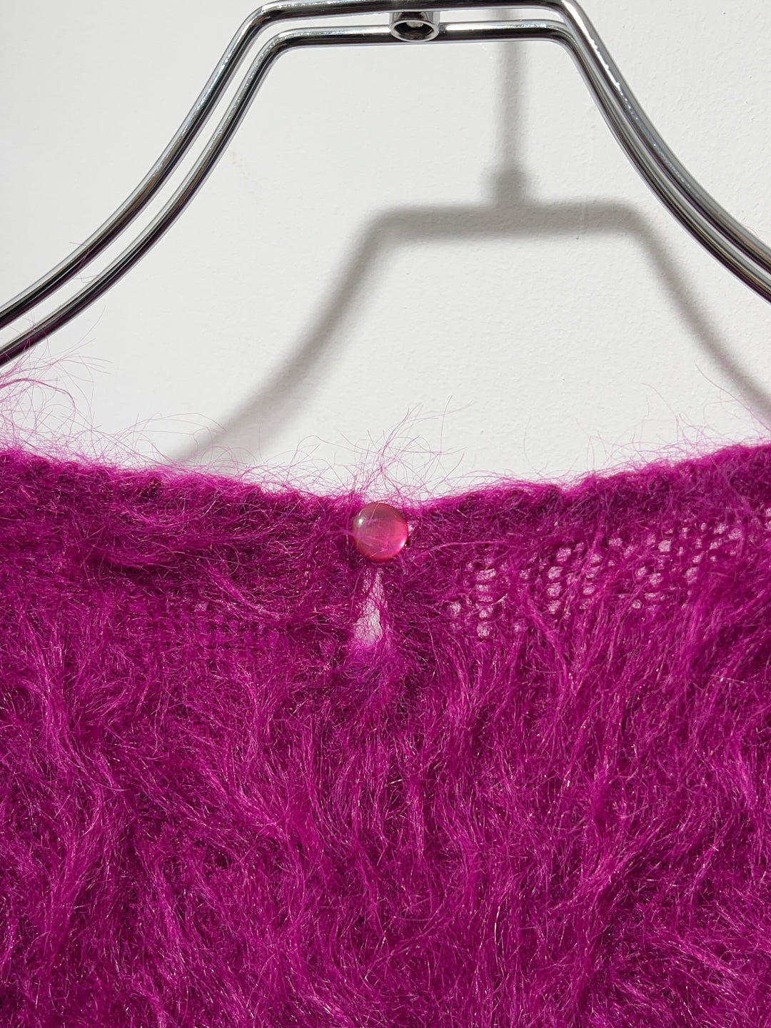 1980-90s magenta color mohair knit