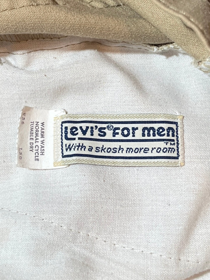 1970s "Levi's" flare chino pants 36 × 30