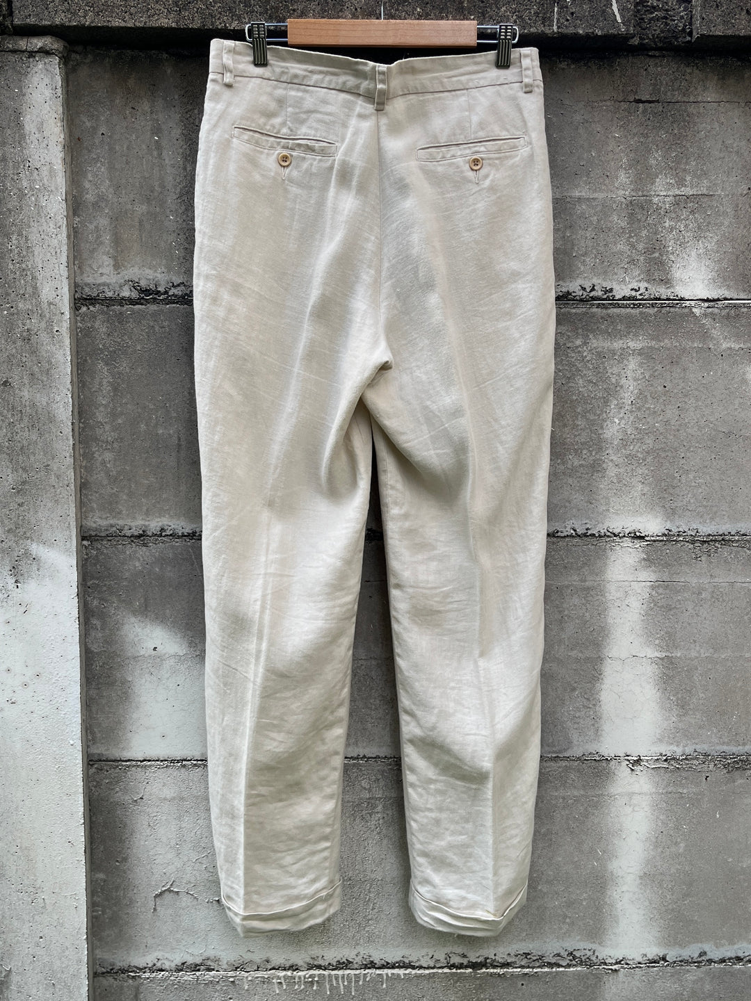 1990-00s "BANANA REPUBLIC" linen slacks