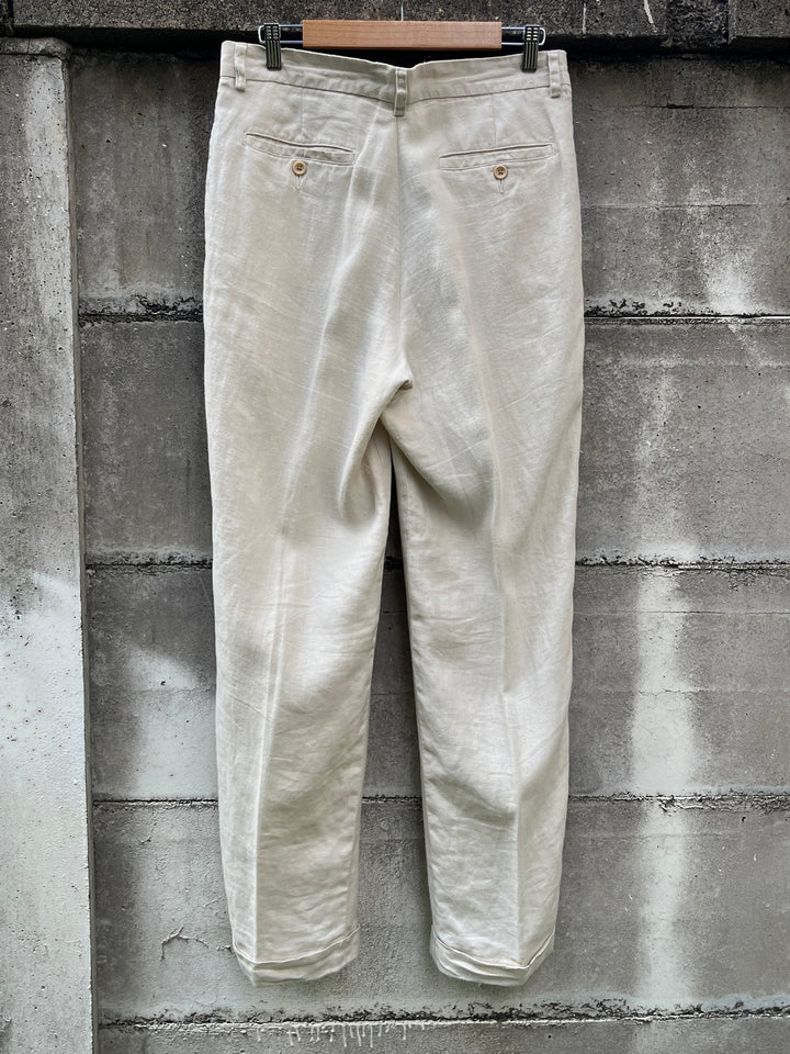 1990-00s "BANANA REPUBLIC" linen slacks