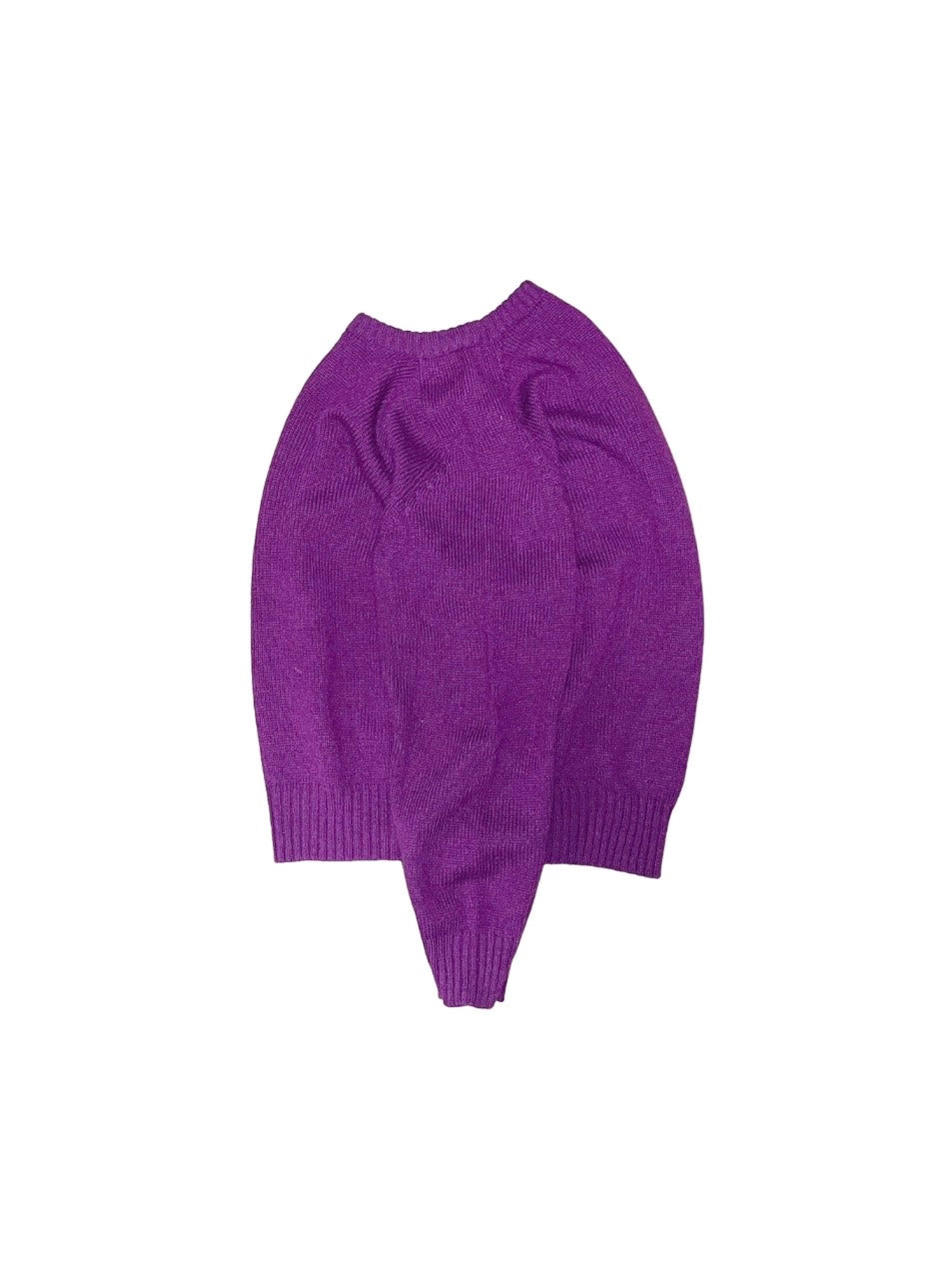 purple box silhouette knit