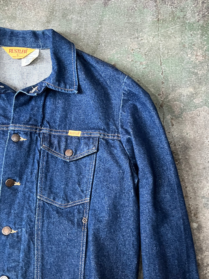 1970-80s USA made "RUSTLER"  denim tracker jacket