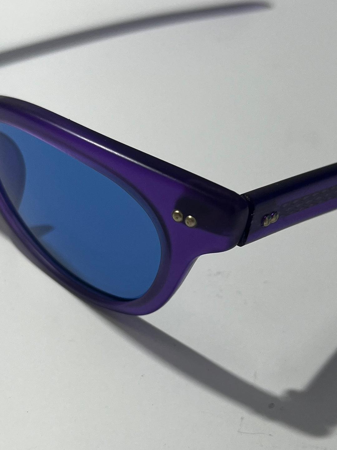 1990s dead stock sunglasses matt purple × light blue