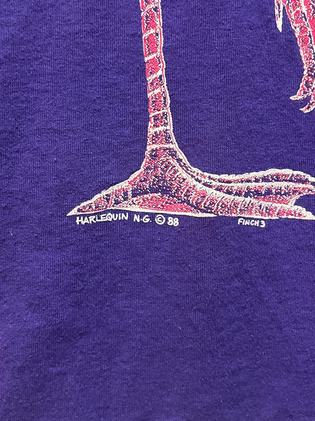 1980s flamingo both sides print T-shirt